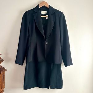 Vintage Hugo Buscati‎ Silk Dress and Blazer Set